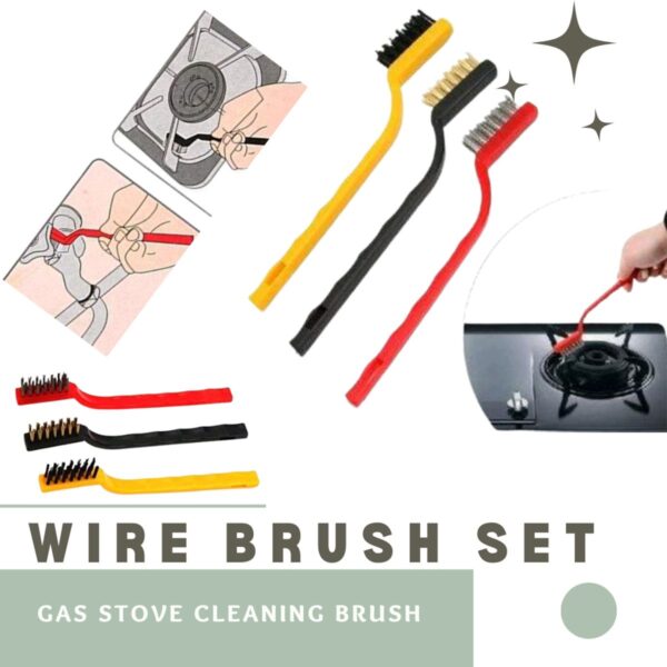 GAS STOVE CLEANING BRUSH (SET OF 3)