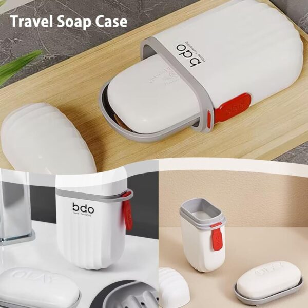 Portable Soap Dish Box Case Holder For Travel (PACK OF 2) - Image 15