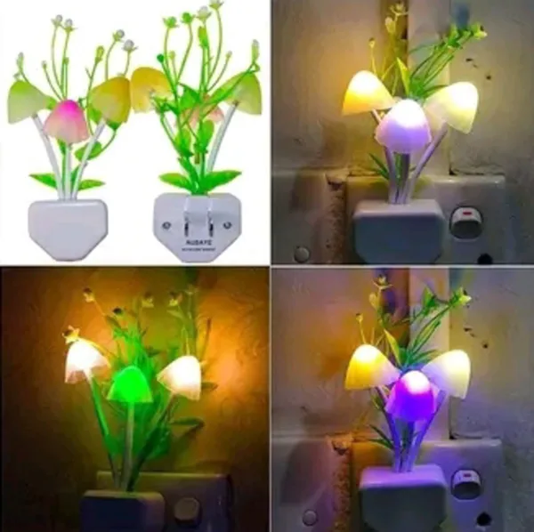 Mushroom Shape Magic Night Light Lamp (Pack of 2) - Image 2