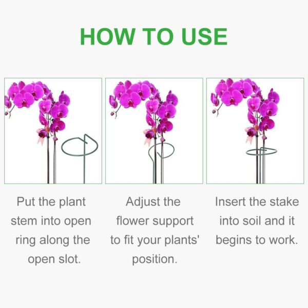 Single Stem Flower Plant Support (Pack Of 6) - Image 5