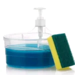 2 In 1 Liquid Soap Dispenser With Pump And Sponge