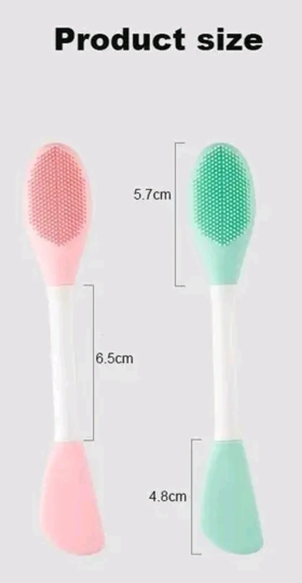 3 In 1 Silicone Facial Cleansing Brush (Pack Of 2) - Image 2